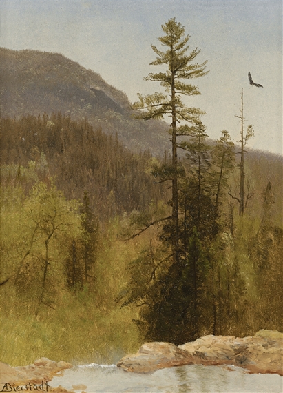 WHITE MOUNTAINS, NEW HAMPSHIRE by Albert Bierstadt