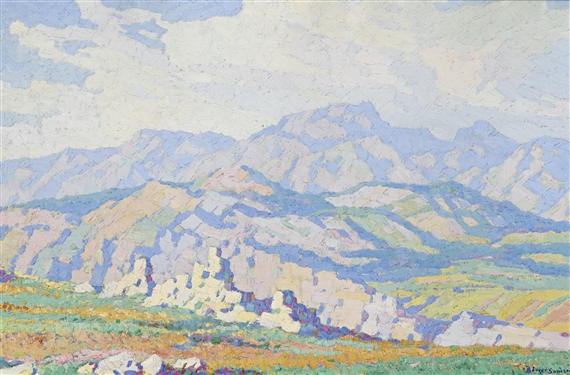 LANDSCAPE by Birger Sandzén, circa 1913-1915