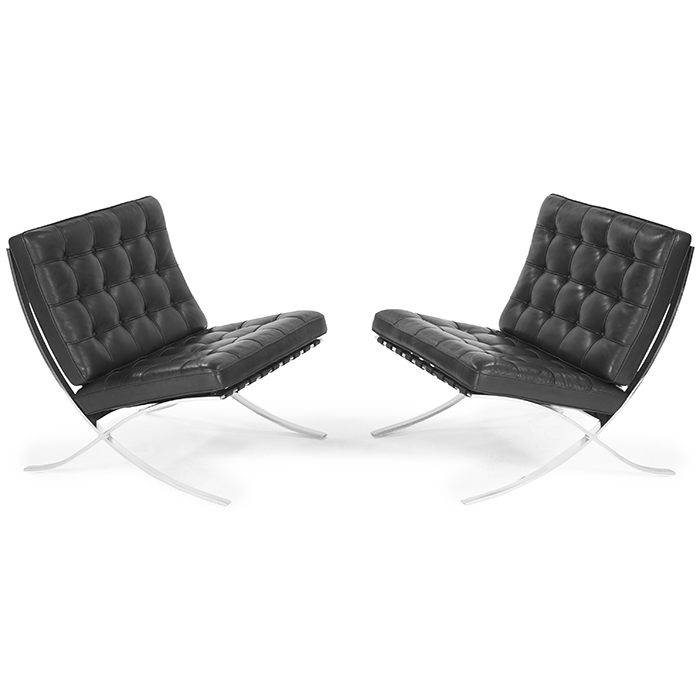 Barcelona Chairs by Ludwig Mies van der Rohe, 1970's