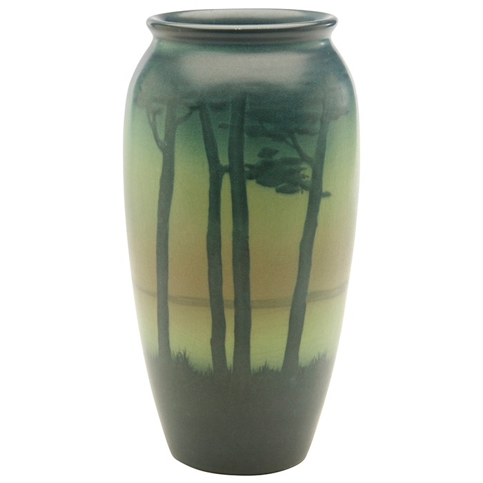 Lenore Asbury For Rookwood Pottery, Landscape Vase (1912) MutualArt