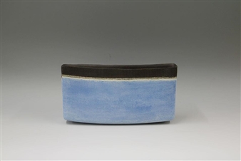 Stoneware works By Mitsukuni Misaki on view at Ippodo Gallery