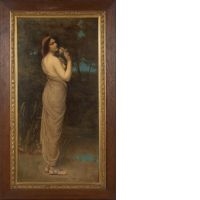 Femme à l'iris by Auguste Raynaud