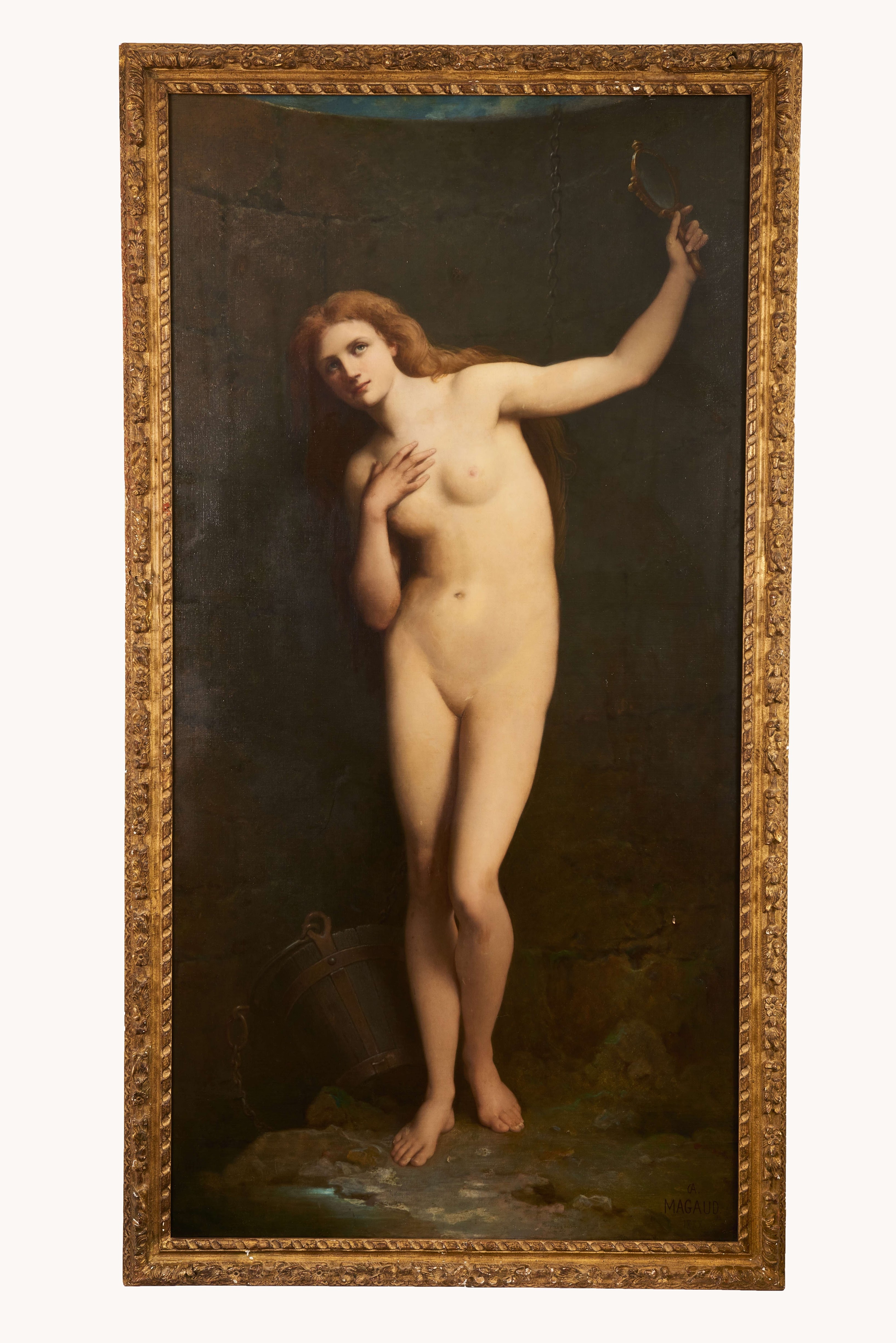 Artwork by Dominique Antoine Jean Baptiste Magaud, The Slave (Venus), Made of Oil on canvas