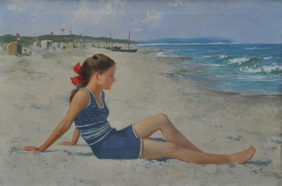 "Mädchen am Ostseestrand" by Hermann Seeger