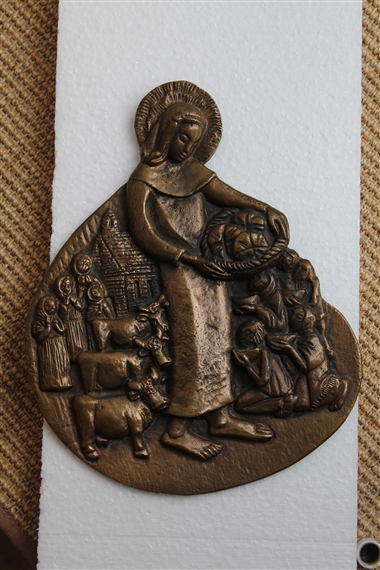 ST BRIGID FEEDING THE POOR by Imogen Stuart