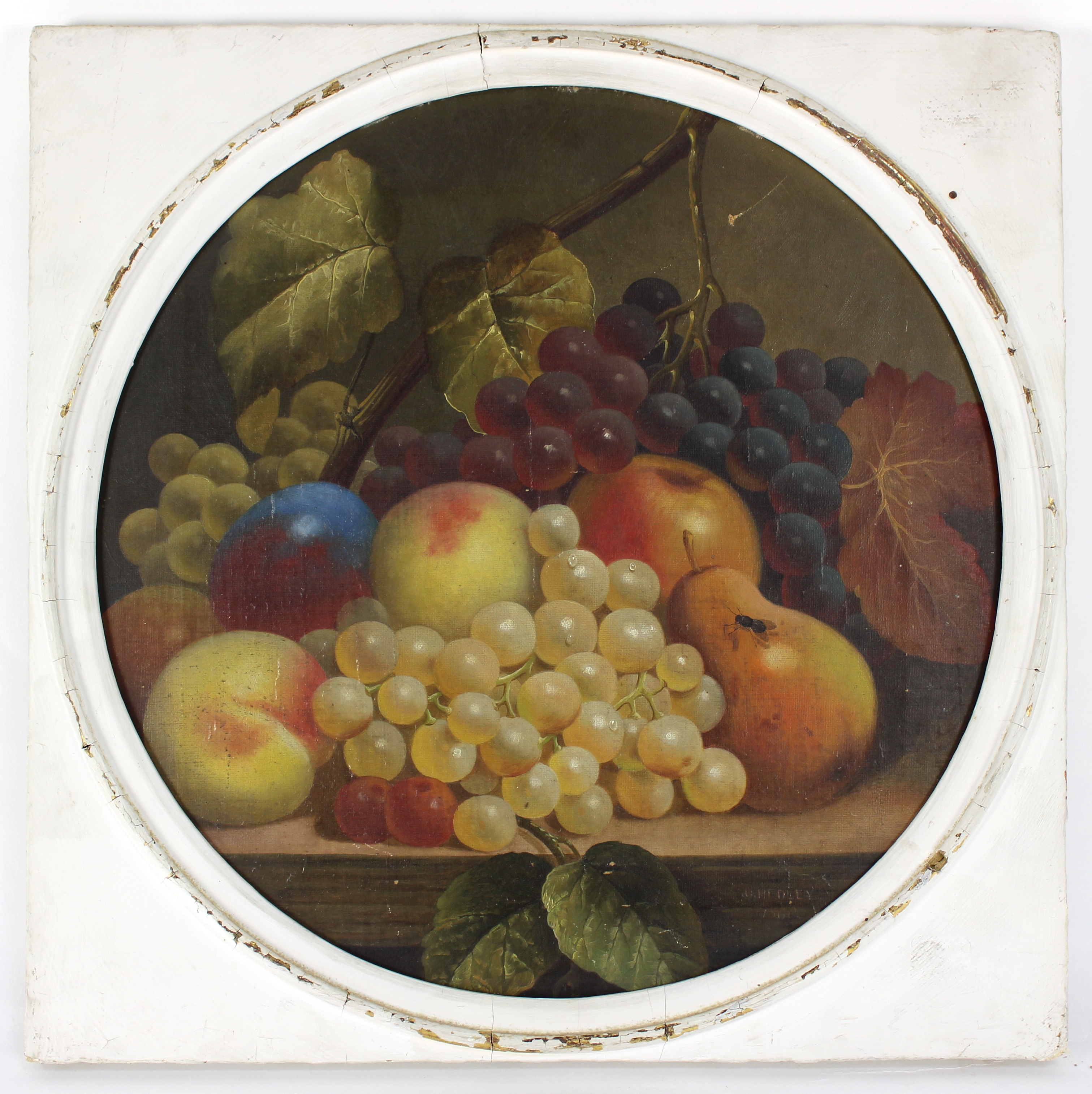 Artwork by George Hedley, Still Life with Fruit, Made of oil on canvas