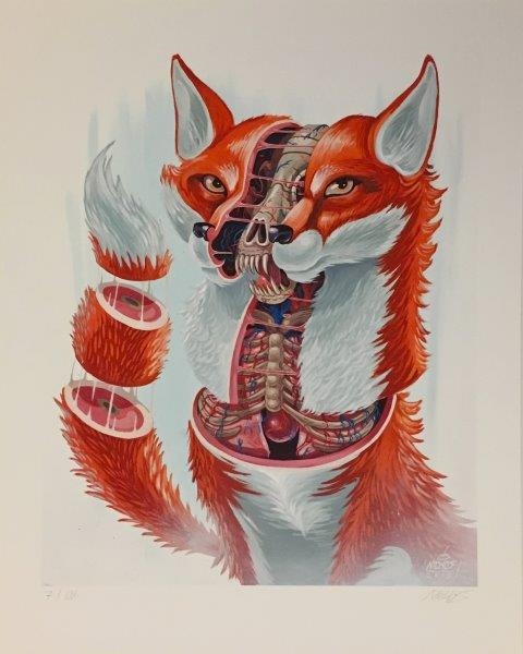 Nychos | Dissection of a fox (2012) | MutualArt
