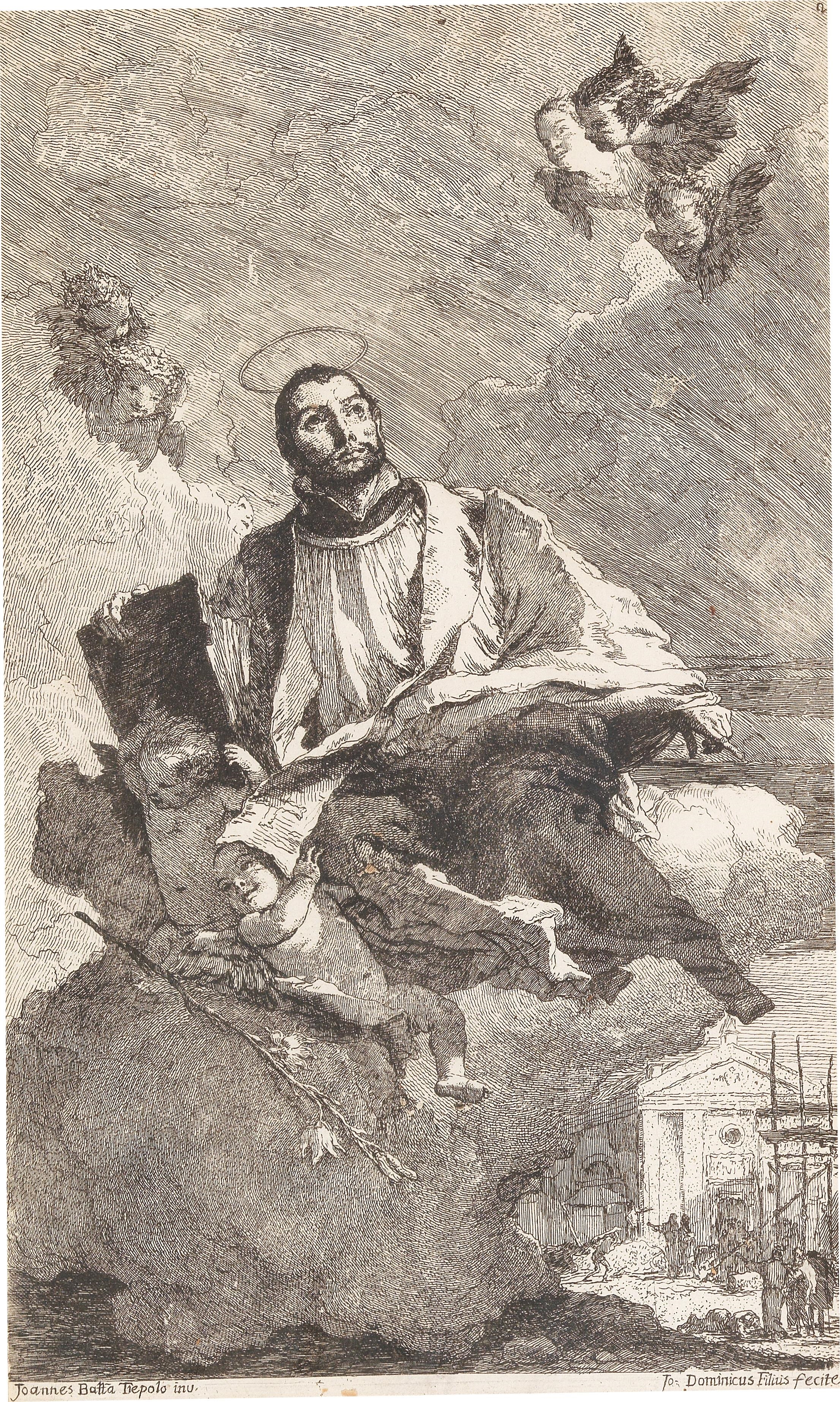 Saint Cajetan of Thiene by Giovanni Domenico Tiepolo