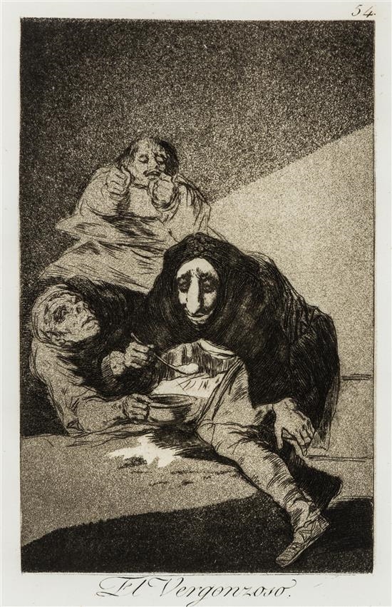 Four Works: Francisco Goya y Lucientes, Pintor; Se repulen; El Vergonroso and Quien lo creyera by Francisco José de Goya y Lucientes, 1799