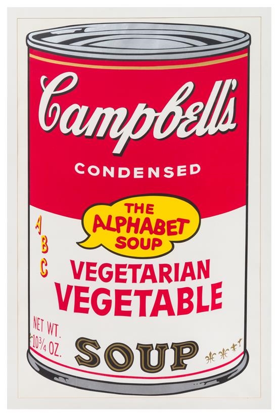 Warhol Andy Campbell's Soup II The Alphabet Soup MutualArt