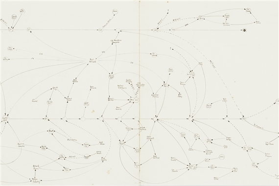 Paul Helliwell Castle B&T Mercantile (2nd Version) by Mark Lombardi, 1999