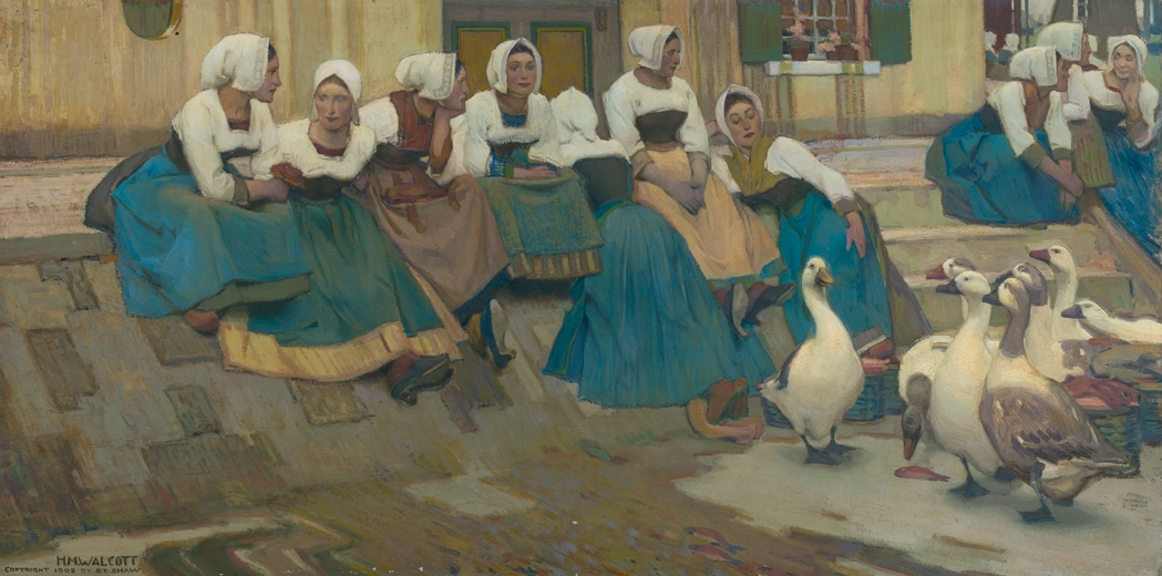 Harry Mills Walcott The Gossips (Circa 1901) MutualArt