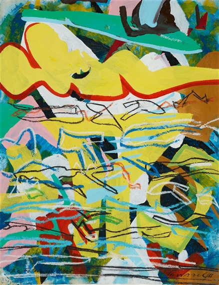 Die Feder im Haar by Uwe Nickel, 1988