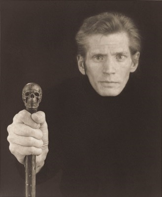 Artwork by Robert Mapplethorpe, Self-Portrait, Made of platinum print