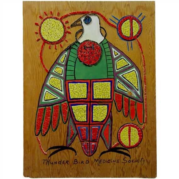 Norval Morrisseau THUNDERBIRD MEDICINE SOCIETY MutualArt