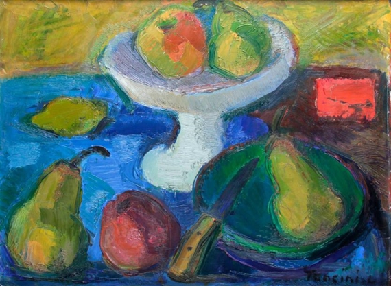 NATURE MORTE AUX FRUITS by Louis Toncini, 1974