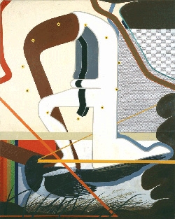 Artwork by Antonio Adriano Puleo, Looking For What's Right, Made of Mixed media on canvas over panel 