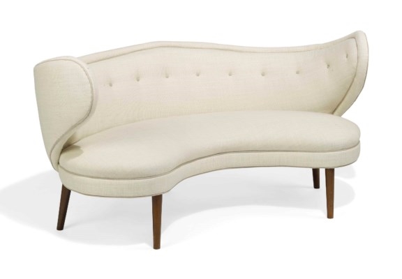 Artwork by Brøndbyøster Møbel & Trævarefabrik, A 'HEART' SOFA, Made of beech