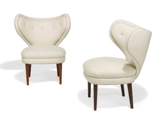 A PAIR OF 'HEART' CHAIRS by Brøndbyøster Møbel & Trævarefabrik, 1950