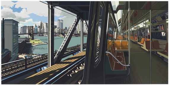 D Train by Richard Estes, 1988