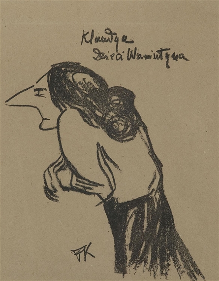 Stanislawa Wysocka as Klaudia in 'Dzieci Waniuszyna by Karol Frycz, 1904