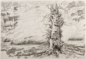 3 works: Nudo femminile, La fine del bosco & Presagi di primavera - Carlo Alberto Petrucci