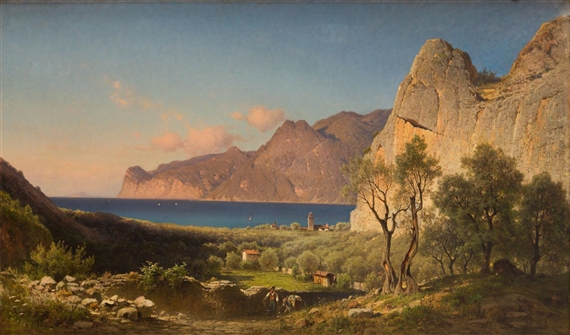 Mediterranean Landscape by Aleksander Piotr Swieszewski, 1884