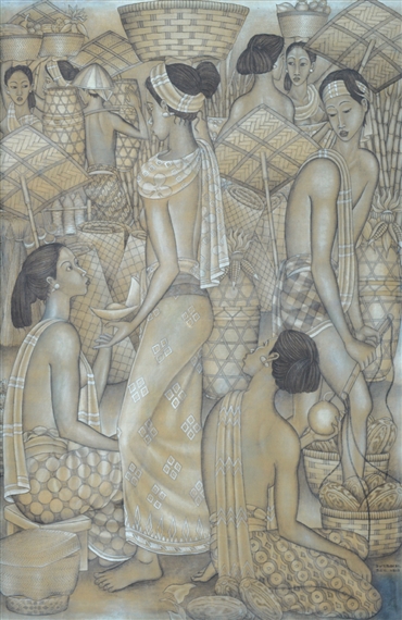 Suasana Pasar by Dewa Putu Bedil