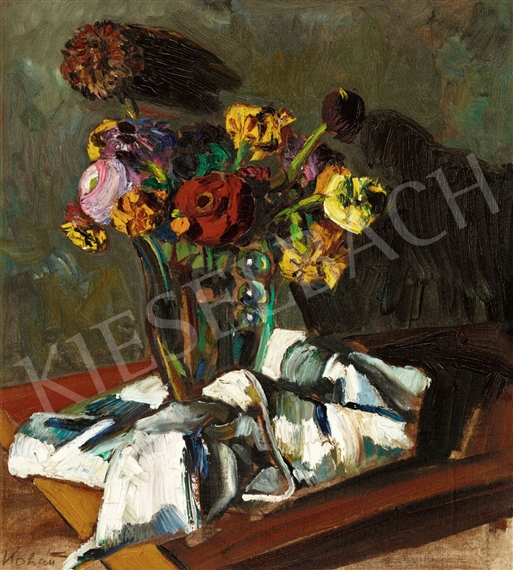 Still-Life of Flowers by György Kohán