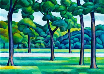 Trees in the Park (City Park) - János Kmetty