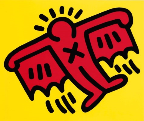 Keith Haring | Icons #3 Barking Dog (1990) | MutualArt