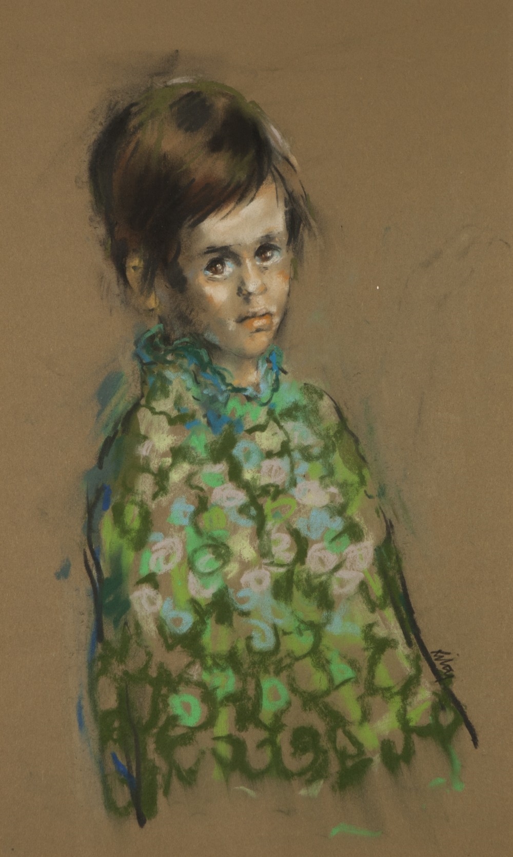 Harold Riley | Portrait of a Girl | MutualArt