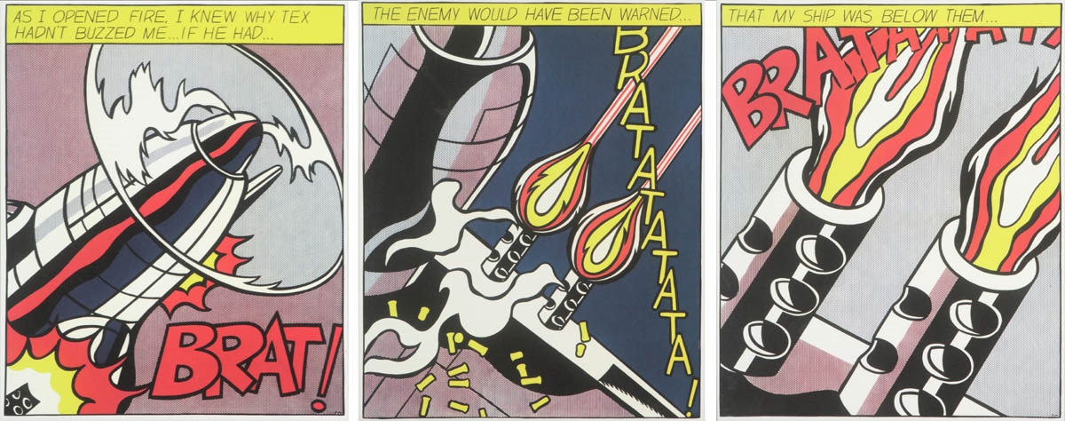 3 Works: As I Opened Fire by Roy Lichtenstein
