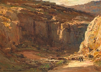 Kloof with Ox-wagon, Meiringspoort - Willem Boshoff
