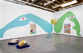Ad Minoliti: G.S.F.C. 2.0 (geometrical sci-fi cyborg) at Cherry and Martin Gallery
