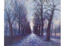 Poetry of Row of trees by Teruo Miyake, 1991