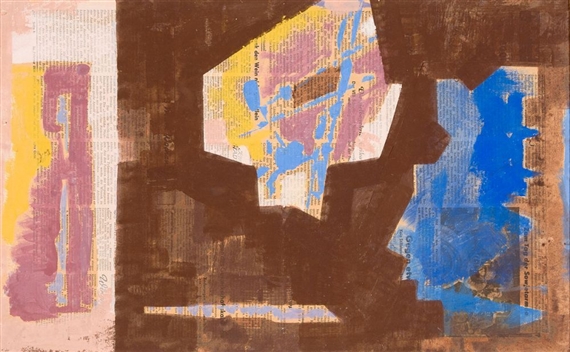 No Title by Hermann Glöckner, 1956