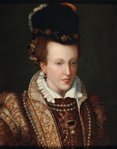 Portrait of Joanna of Austria, Granduchess of Tuscany by Giovanni Maria Butteri, 1547–1578