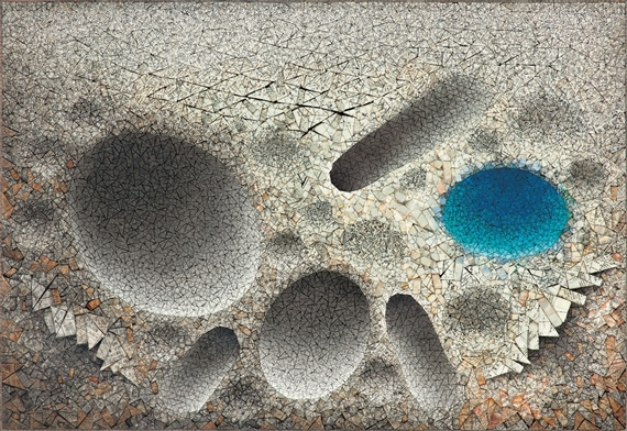 Aggregation 10-AP015 Blue by Chun Kwang-Young, 2010