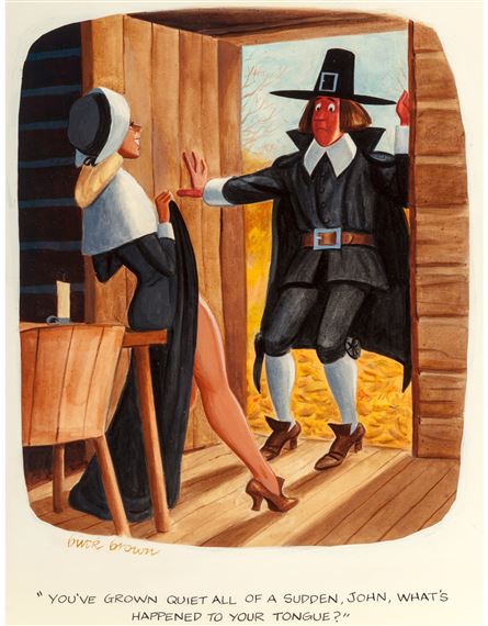 You've Grown Quiet, Playboy cartoon by Buck Brown