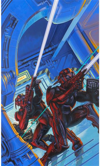 The Ship Avenged, book cover by Stephen Hickman, 1997
