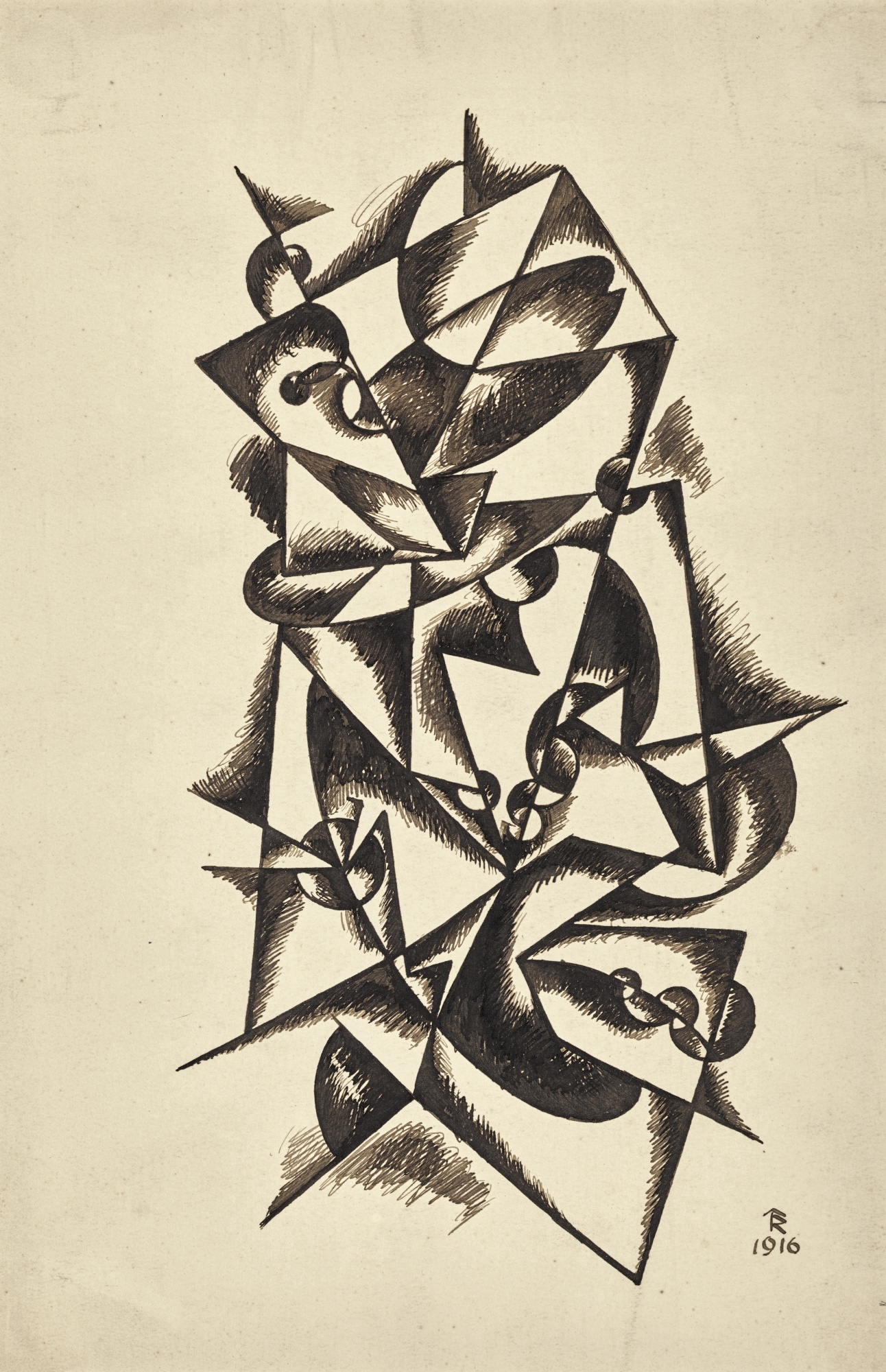 Artwork by Thomas Ring, DANCE, Made of ink on paper