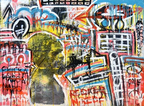 Artwork by INDO, Redfern Now, Made of Mixed media on plywood