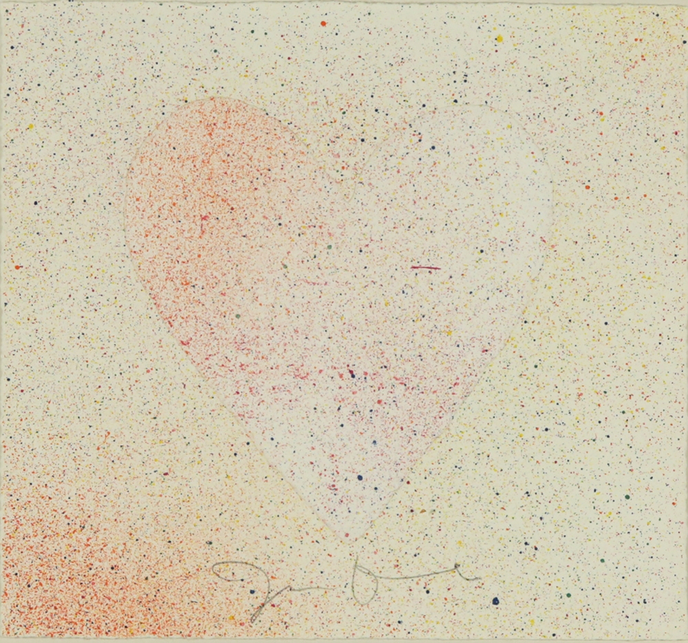 Dine Jim Confetti Heart (1991) MutualArt