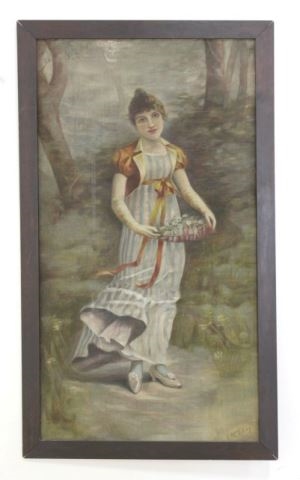 Young Girl in Garden - John Mcelroy