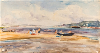 On the Riverbank - Nikolai Nikolaevich Grigoriev