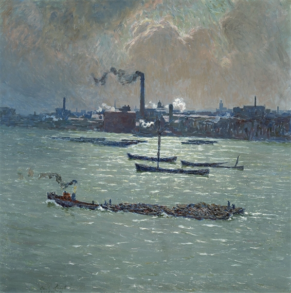 Light Reflections on the Thames by Emile Claus, 1916