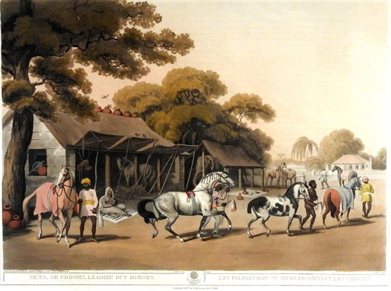 Set of 4, Hunting scenes from the Indian sub continent - Sam Hewitt