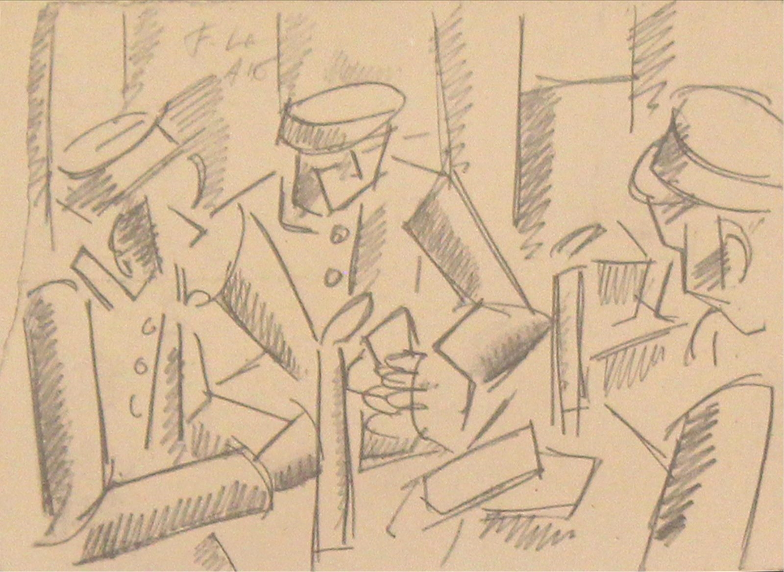 Fernand Léger THE CARD GAME SOLDIERS PLAYING AT CARDS MutualArt