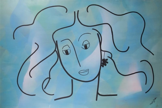 Blue Girl by Phyllis Diller, 1988